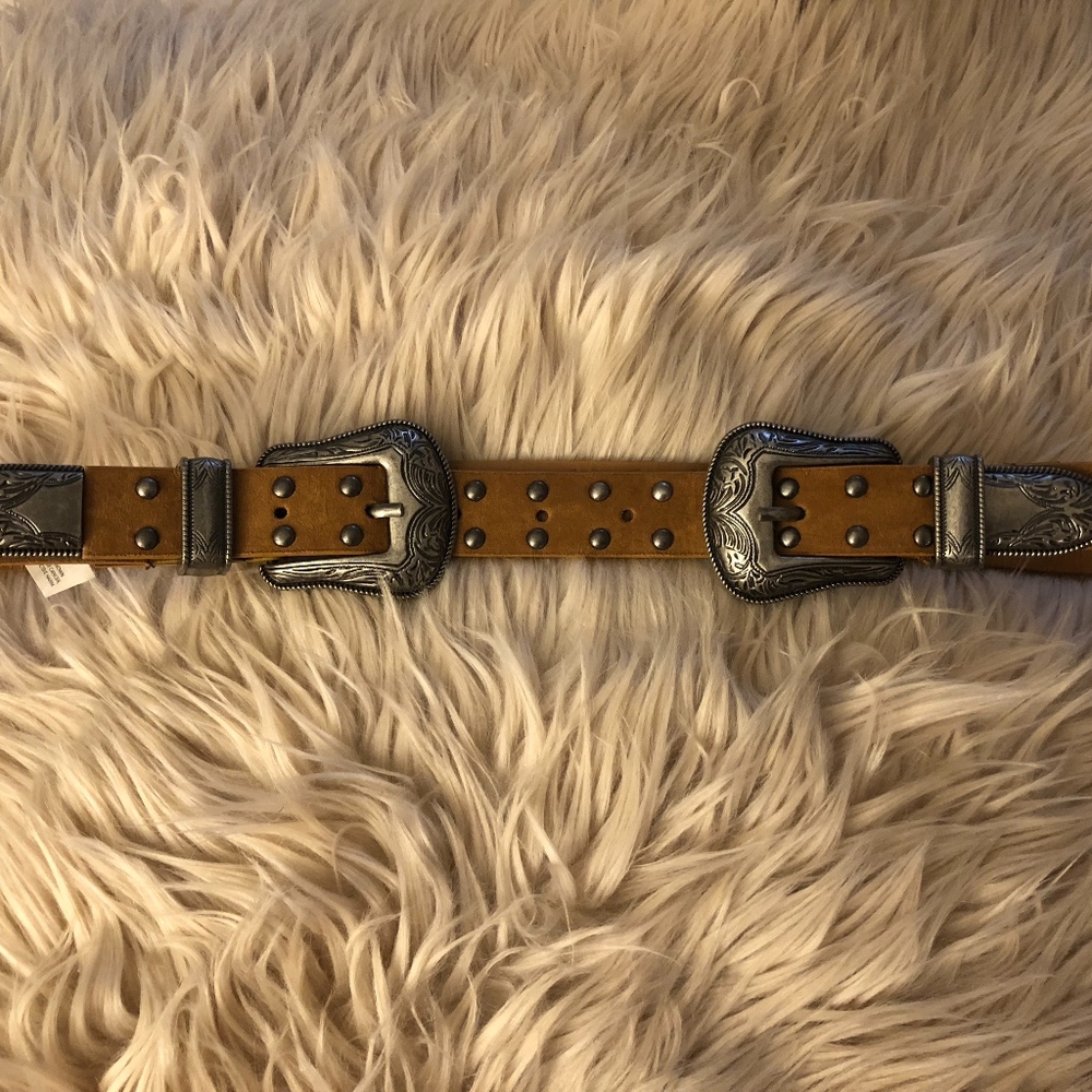 Brown Western Double Buckle Belt!!! From Lulu's